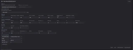 Model cards with per-model configuration profiles thumbnail